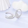 Orstarry S925 Silver Vintage Patterned Stone Inlaid Earrings Hoop Earrings For Women Jewelry Original Party Trendy Gift