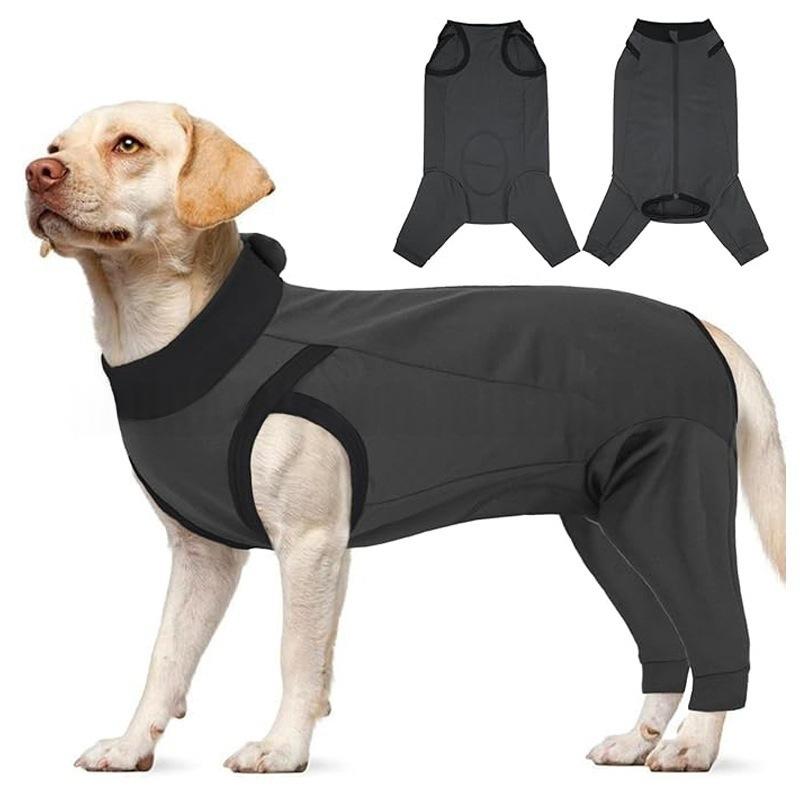 Dog Post Op Suit Comfy Female Male Dogs Spay Neuter Suit Wound Protector, Hind Leg Dog Recovery Surgery Sleeve Pet Medical Shirt