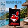 Cleveland Chief Symbol Beach Towel, Microfiber Beach Towel, Perfect For Pool, Beach, Travel, Home Decor Beach Party Fan Gifts