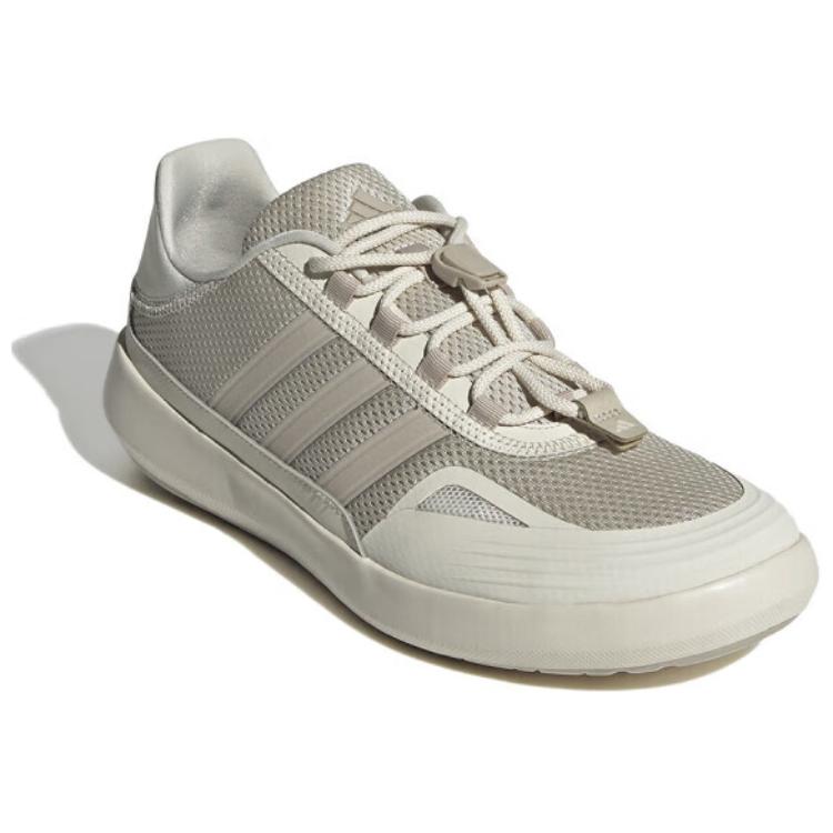 Adidas Roamboat Lightweight Comfortable Durable Breathable Low-Top Running Shoes Unisex Sneakers Brown White JH9757