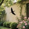 1 stuks 2D Platte Vliegende Reiger Metalen Wandsculptuur Moderne Minimalistische IJzeren Wandkunst voor Woonkamer Slaapkamer Kantoor Tuin Elegante Vogel Huisdecoratie