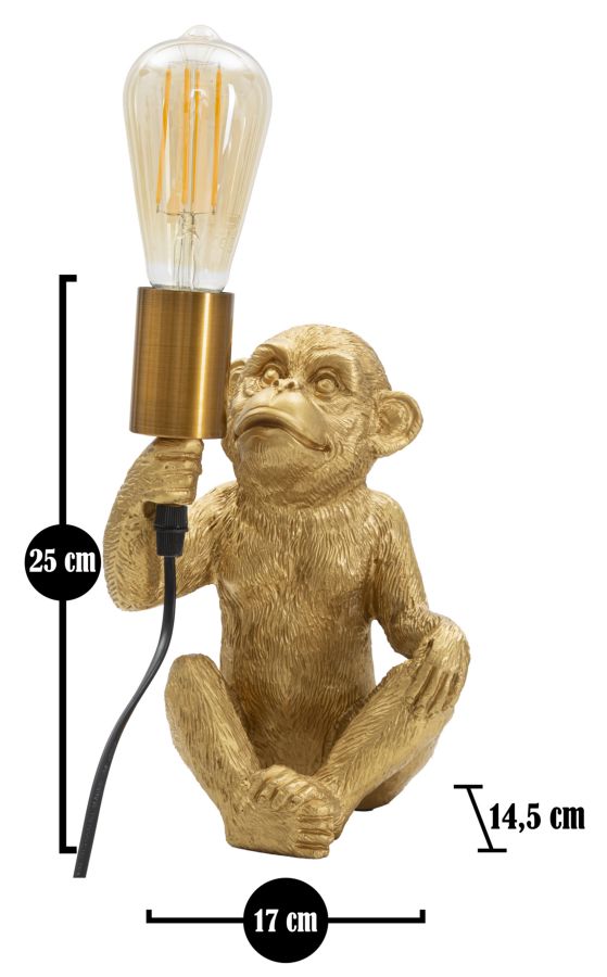 Table Lamp Monkey Cm 17X14,5X25