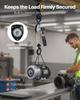 Manual Lever Chain Hoist, 1/2T 500KG Capacity Heavy Duty Come Along, 3M Lift G80 Alloy Steel Chain With Dual Pawl Mechanical Brake, 360° Rotating
