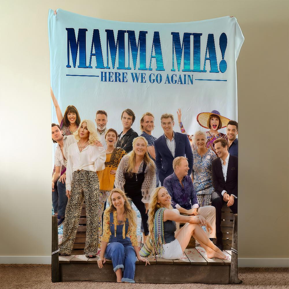 Mamma Mia Here We Go Again Blanket Throw Super Cosy Plush Living Room Sofa Couch Childish Birthday Gifts