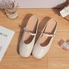 Summer new small thick-soled inner height increase single shoes women wear high-end temperament square head women's shoes 2025 versatile
