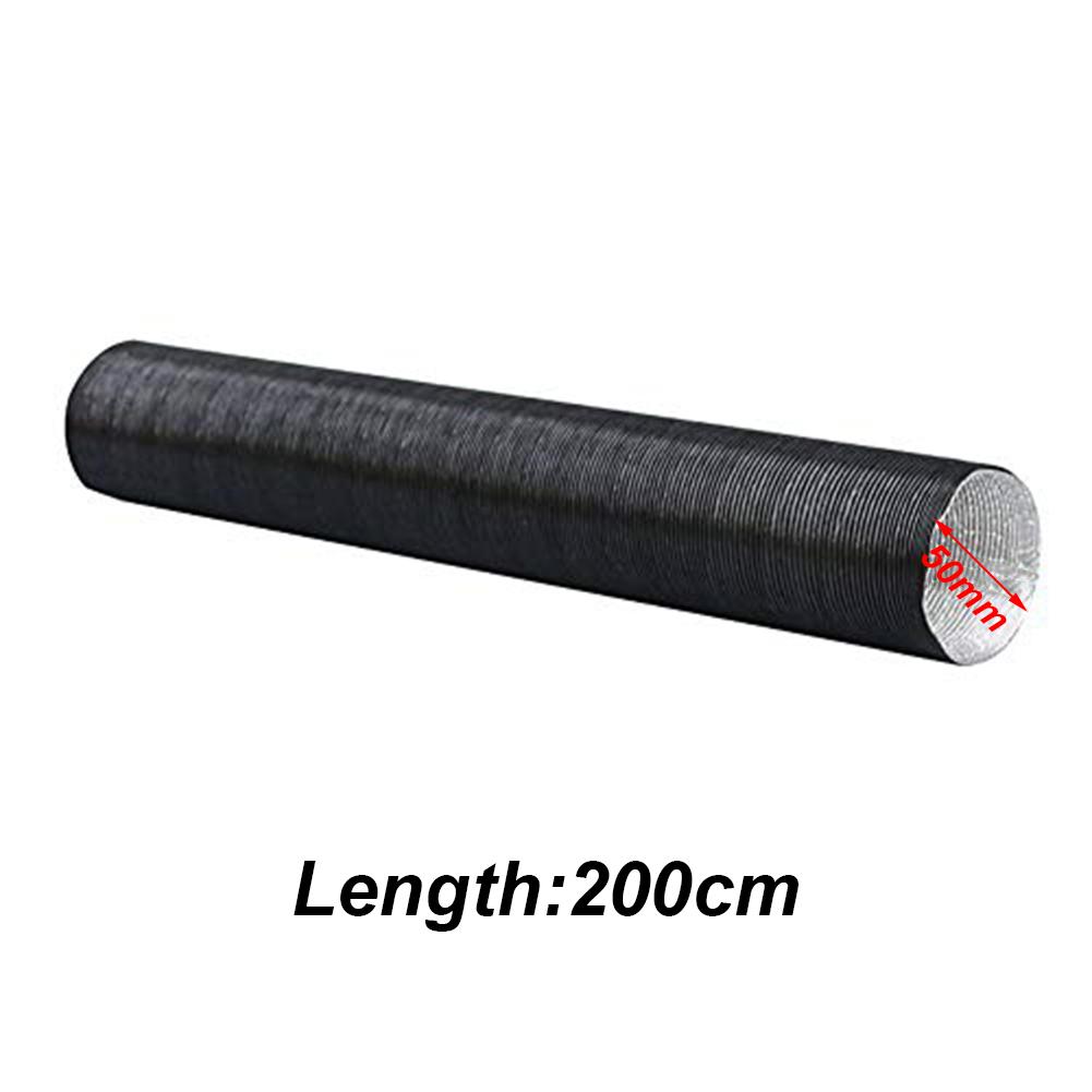 1 Pcs ID50 Mm Heating Duct Auxiliary Heater Accessories Aluminium Foil Air Intake Hose Air Ventilation Pipe Heat Resistant