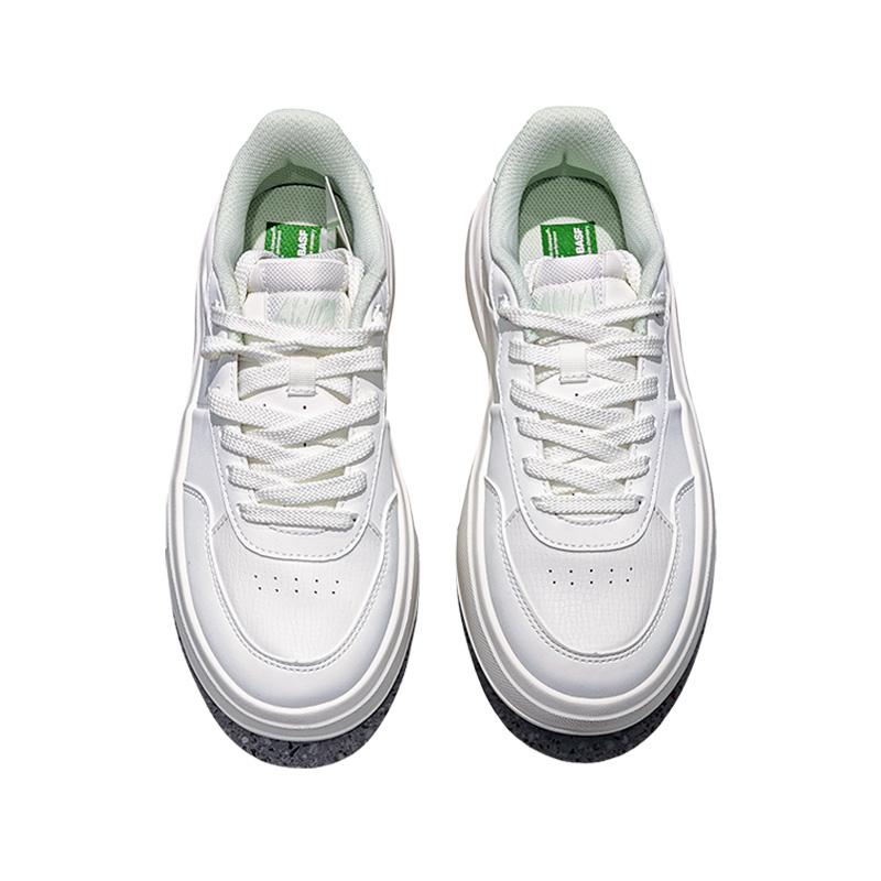Sneakers Anta Slip Resistant Cushioning Abrasion Resistant Balance Low top Skateboard Shoes Women's Ivory