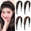 Stylish Rhinestones Braids Headband Non-Slip Easy Wig Headband Fishtail Braid Hair Hoop Party