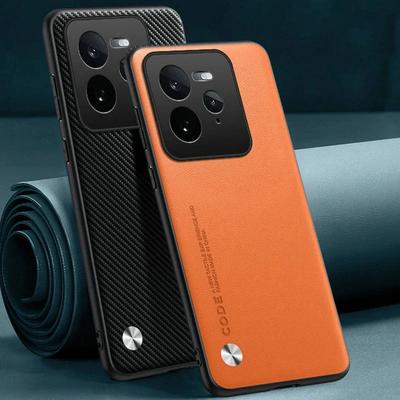 Luxuriöse Silikon-Lederhülle für Realme GT 7 GT 7T Kameraschutzhülle Mode Stoßfeste Stoßstange für Realme GT7 Pro 7Pro