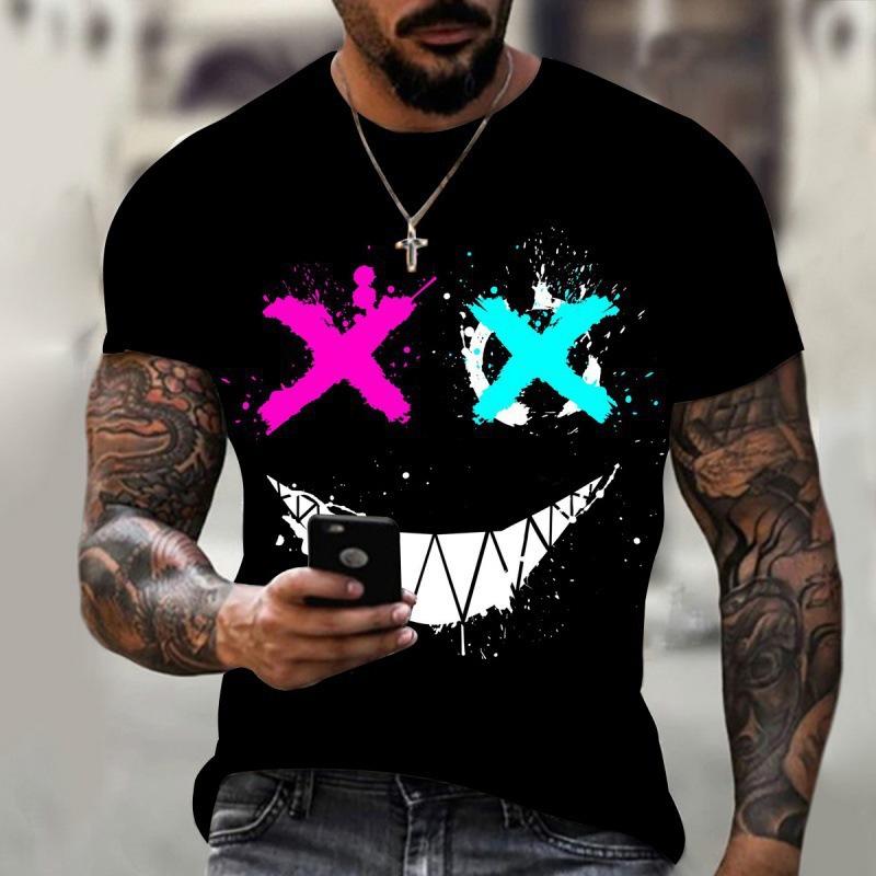 Summer Short Sleeved T-shirt Men's Classic 3D Printed Loose Casual T-shirt