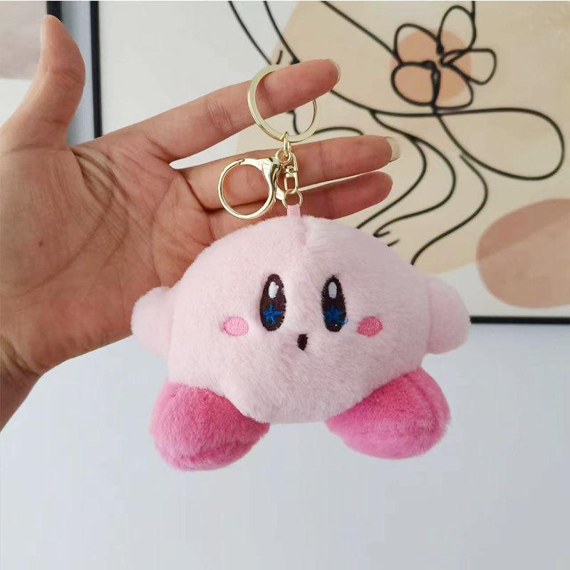 Kirby Plush Adorable Keychain Cute Cartoon Character Key Ring Ideal Presents For