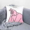 Lustige Niedliche Rosa Häschen Kissenbezüge Kissen zum Beziehen Heimdekoartikel Wohnzimmerdekoration Kissenbezüge