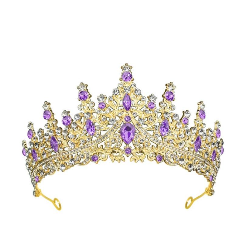 New Wedding Set Bride Accessories Crown Green Leaf Shoulder Strap Diamond Encrusted Headwear Wedding Dress Photo Props Ceremony