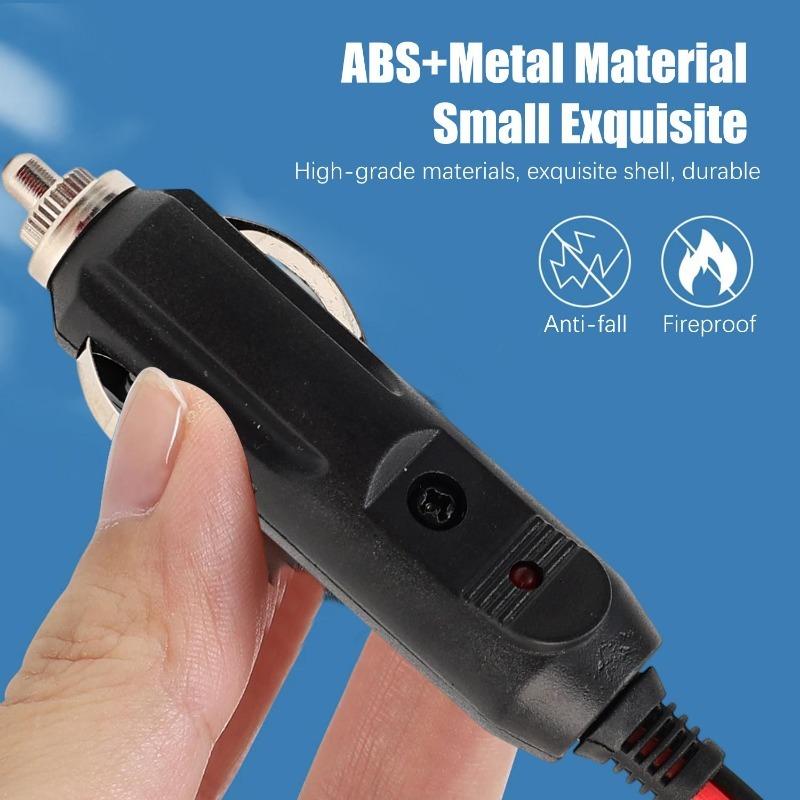 Auto 20A Male Car Cigarette Lighter LED Socket Plug Connector Adapter Sigaretten Aansteker Auto Copper Wire High-power 12V 24V
