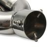 Universal Car Exhaust Muffler 63-76mm 3 Inch Round Tip Stainless Steel Tail Rear Chrome Exhaust Pipe Round