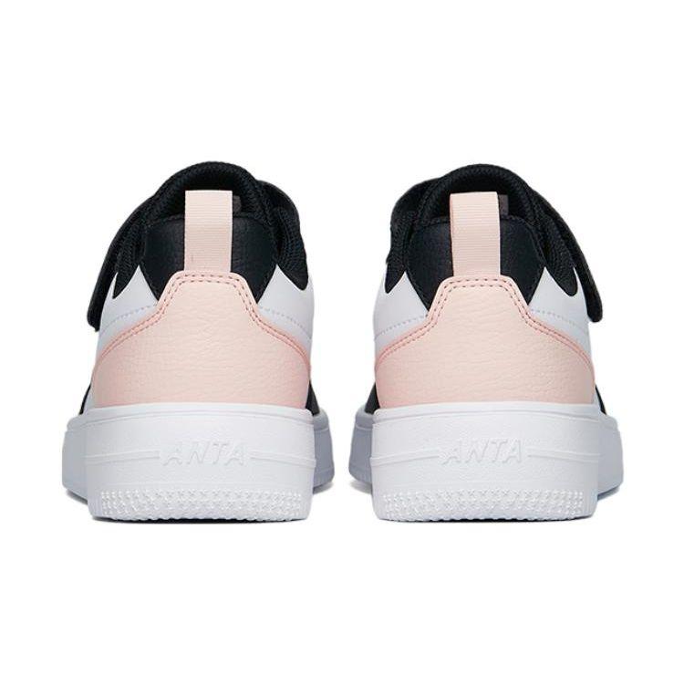 Anta Kids Comfortable Versatile Balance Low-Top Sneakers Kids Sneakers Black White Pink A332338063J-2