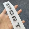 3D Metal SPORT Letter Car Sticker Chrome Silver Auto Side Fender Rear Trunk Emblem Badge Decal