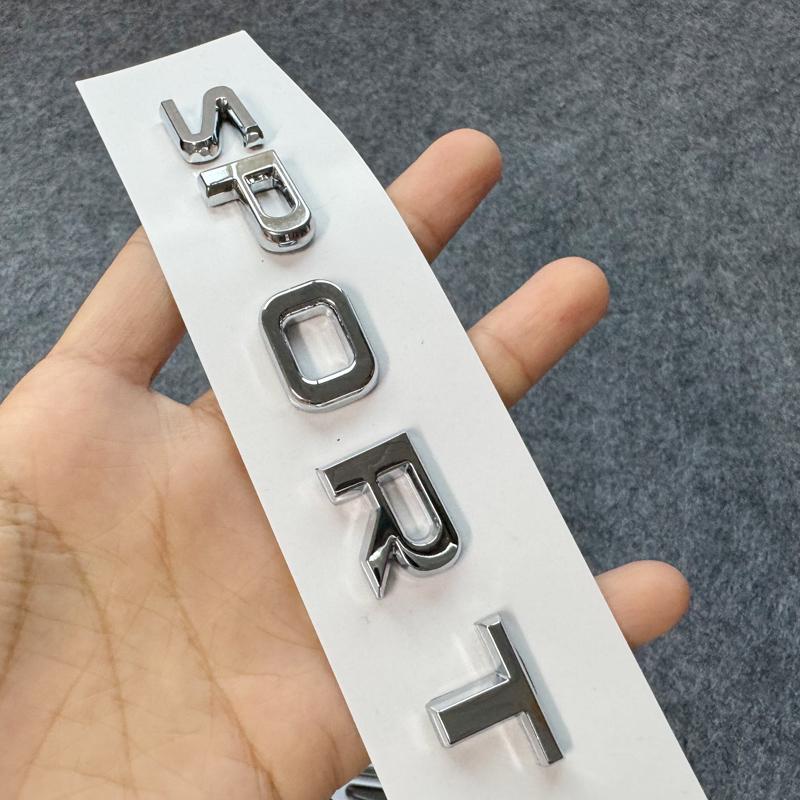 3D Metal SPORT Letter Car Sticker Chrome Silver Auto Side Fender Rear Trunk Emblem Badge Decal