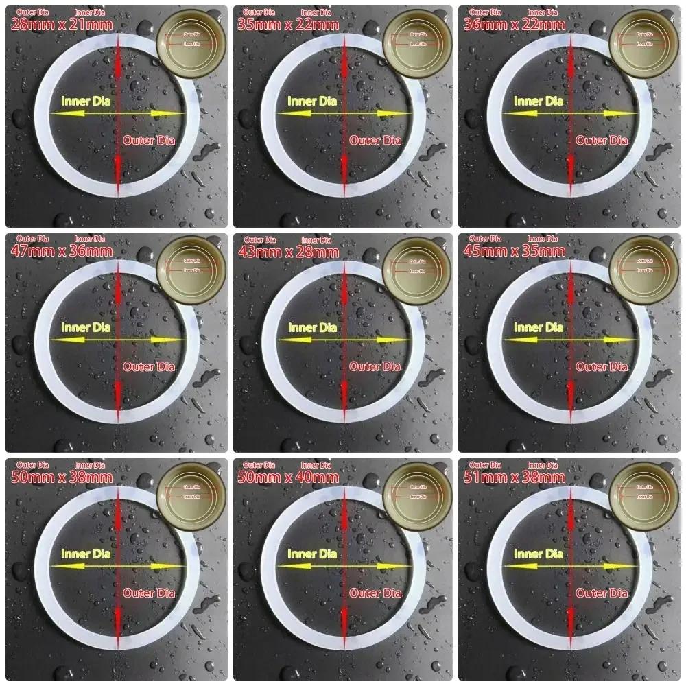 1 st Ny Vattentät Silikon Tätningsring Vattenkopp Tillbehör Isoleringskopp Gummiring Livsmedelsgodkänd Universal Läckagesäker Packning