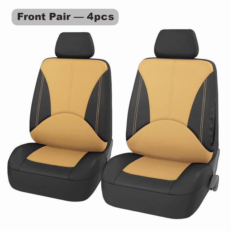 All-Season Universal 9-Piece PU Leather Car Seat Cover