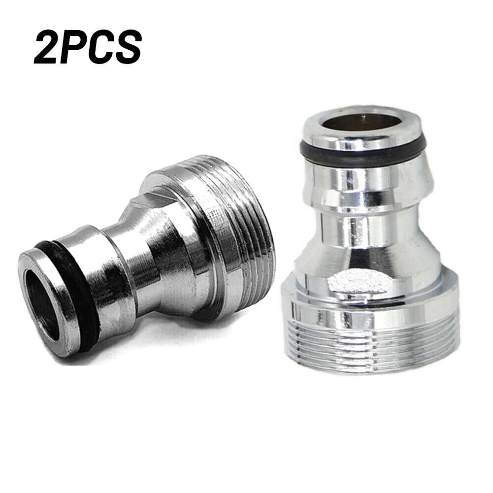 2pcs Adapter Connector Faucet Hose Thread Garden Hose