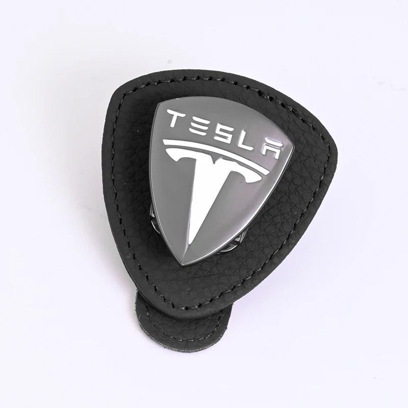 

Автомобильная наклейка Tesla Металлический логотип автомобиля Футляр для очков Коробка для хранения солнцезащитных очков Зажим Для Tesla Model 3 Model S X Model Y Roadster SpaceX Au чёрный