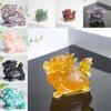 Crystal Turtle Resin Decor With Handcrafted Gemstone For Home Living Room Gift