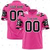 Custom Name Gradient Multicolour Soccer Team Clothes Football Jersey V-Neck T-Shirts Vintage Retro Summer Short Sleeve