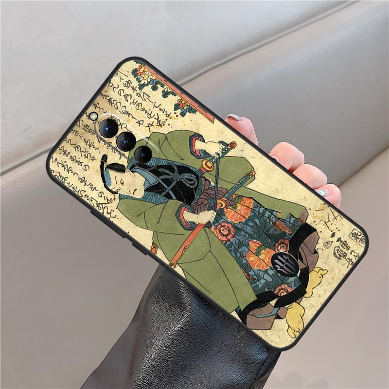 Japanese Samurai Warrior Case For ZTE Nubia Red Magic 8 9 10 Pro Plus 8S 9S Pro 6 7 6S 7S 5G 6R RedMagic 10 Air Cover