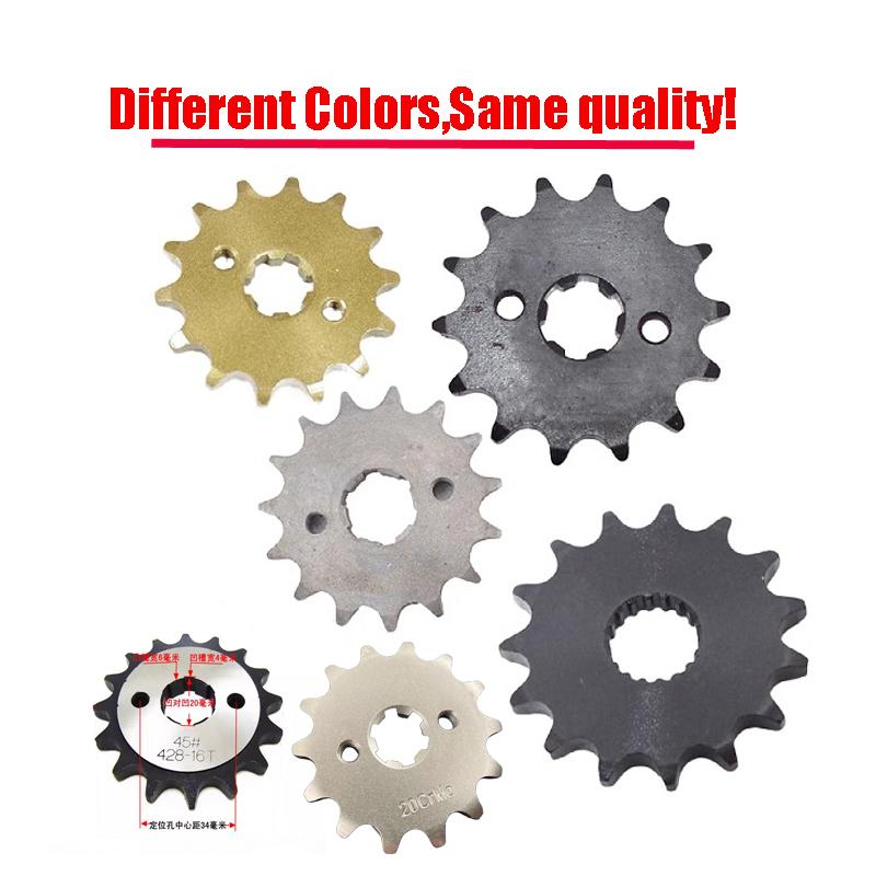 Motorcycle Front Sprocket for Honda Haojue Suzuki Lifan Loncin Jialing Haojin CG125 HJ125 GN125 13T/14T/15T/16T/17T Engine Gear