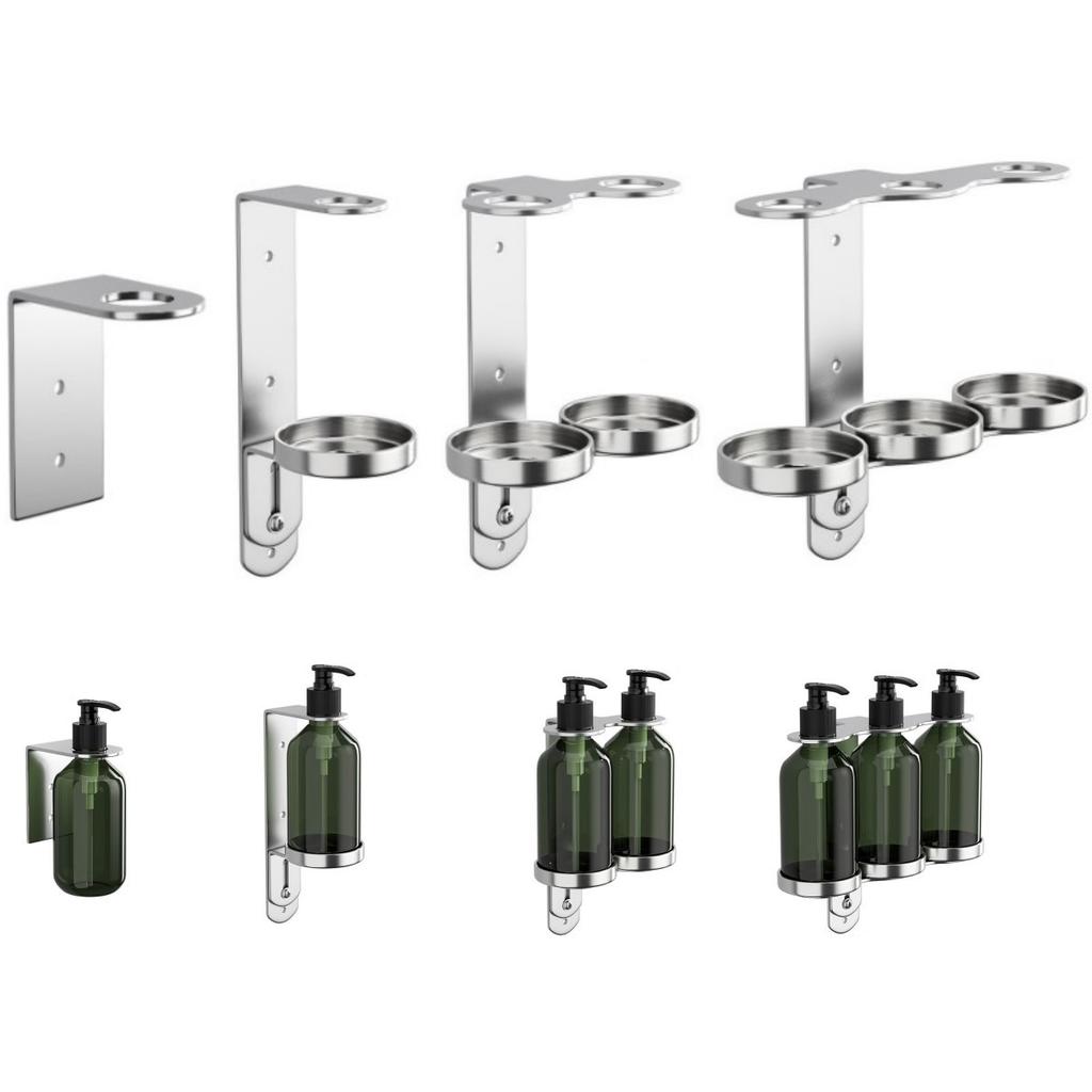 Platzsparender Edelstahl-Seifenspender-Halter für Badezimmer-Essentials
