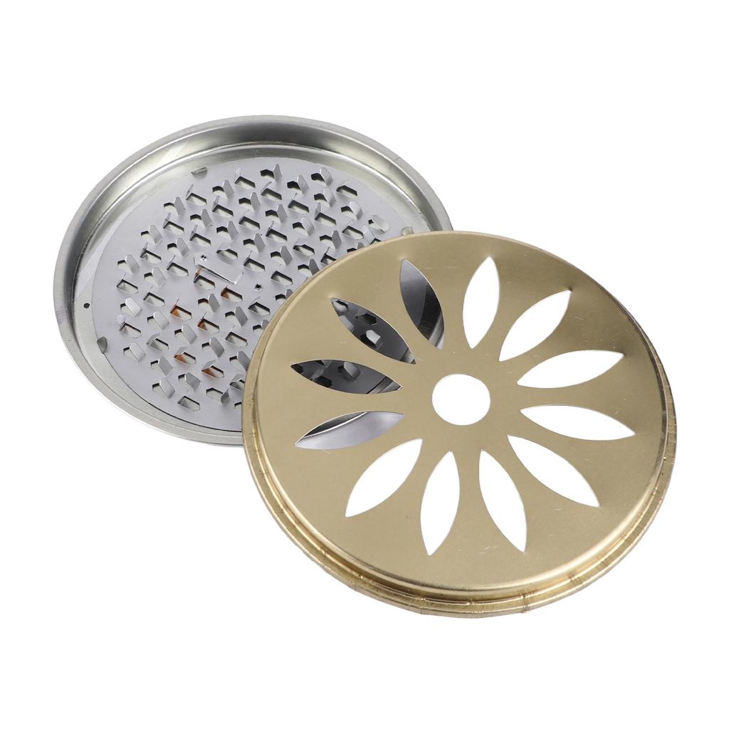 Tragbarer Weihrauchspulenhalter mit Abdeckung, Edelstahl, feuerfester Weihrauchspulenhalter für die Terrasse im Freien