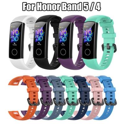 1PC Silicone Wrist Strap For Honor Band 5 4 Smart Watch Wristband Replacement Watch Band For Honor Band 5 4 Accessories