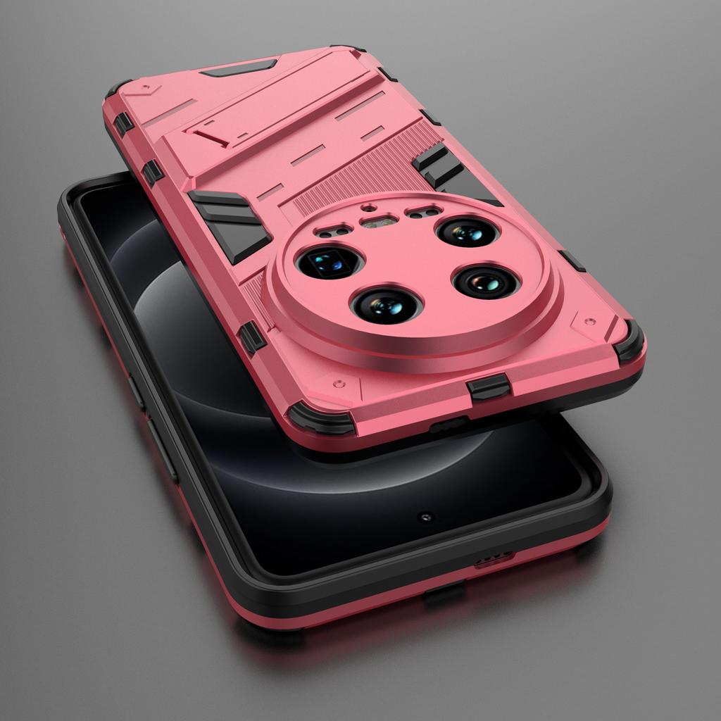 For Xiaomi 14 Ultra Case PC+TPU Dual-Layer Protective Phone Cover Built-in Kickstand
