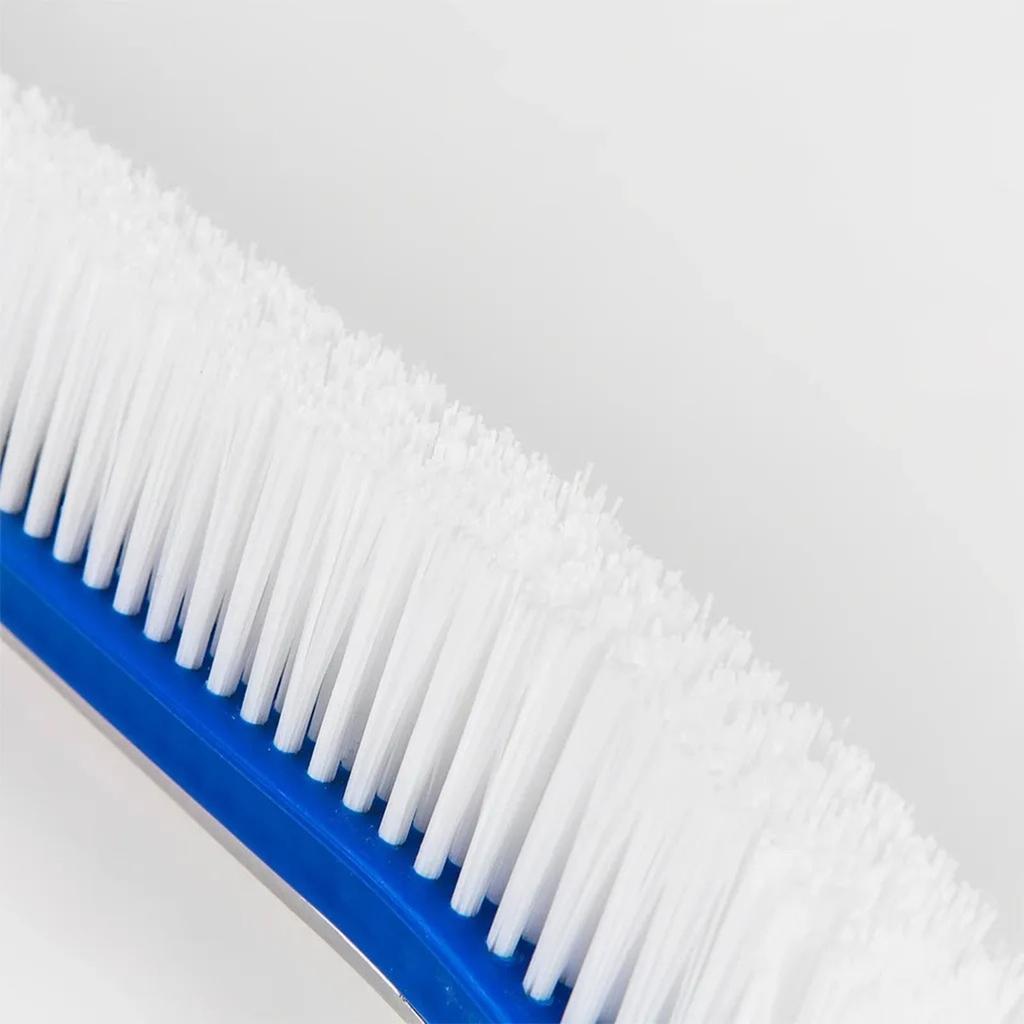 18in Pool Brushes for Cleaning Pool Wall Tile Nylon Bristle Pool Brush Head Curved Ends