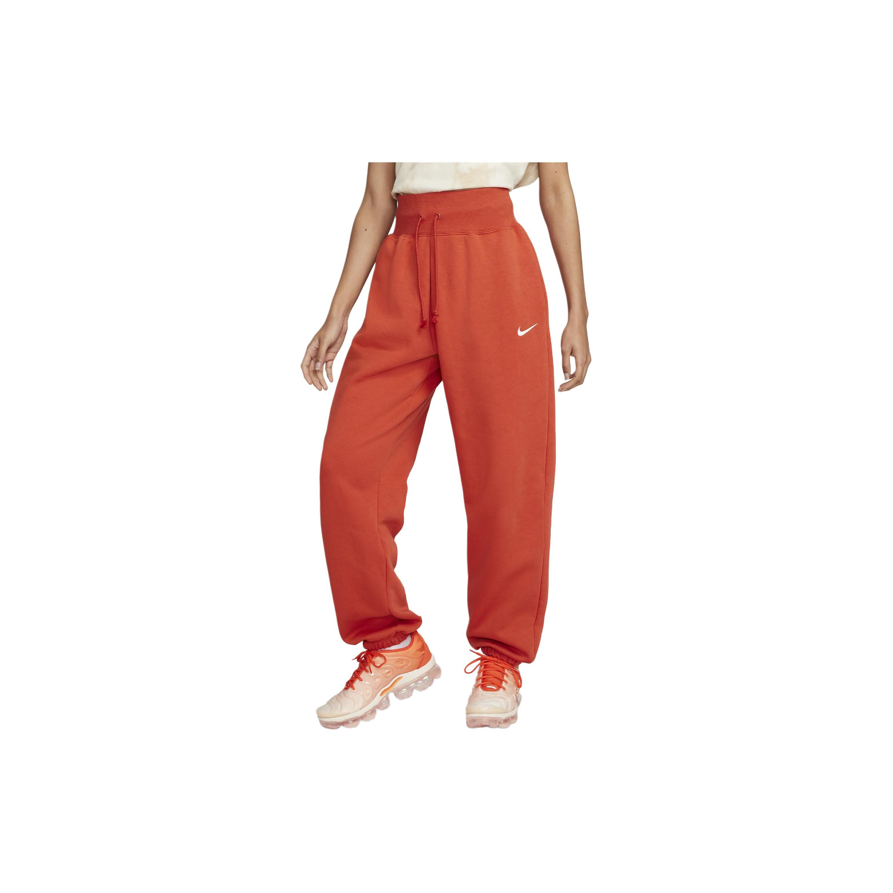 

Новые трикотажные спортивные штаны Nike Sportswear Phoenix Fleece женские оранжево-красные DQ5887-861 XS