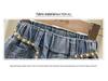 2025 Spring/Autumn Toddler Girls' Wide-Leg Loose Jeans with Frayed Hem, Korean Style