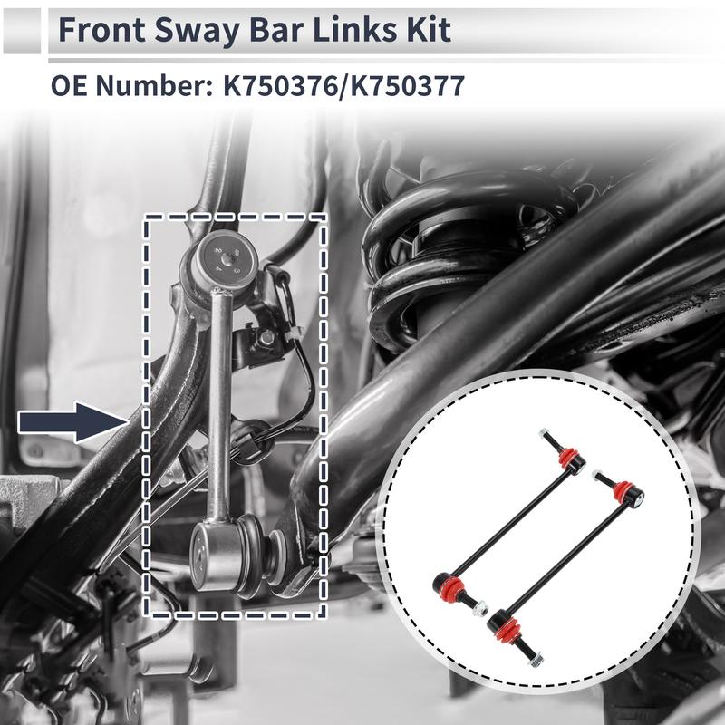 UXCELL Front Stabilizer Bar Links for FORD FLEX 2009 No.K750376/K750377 2 Pcs