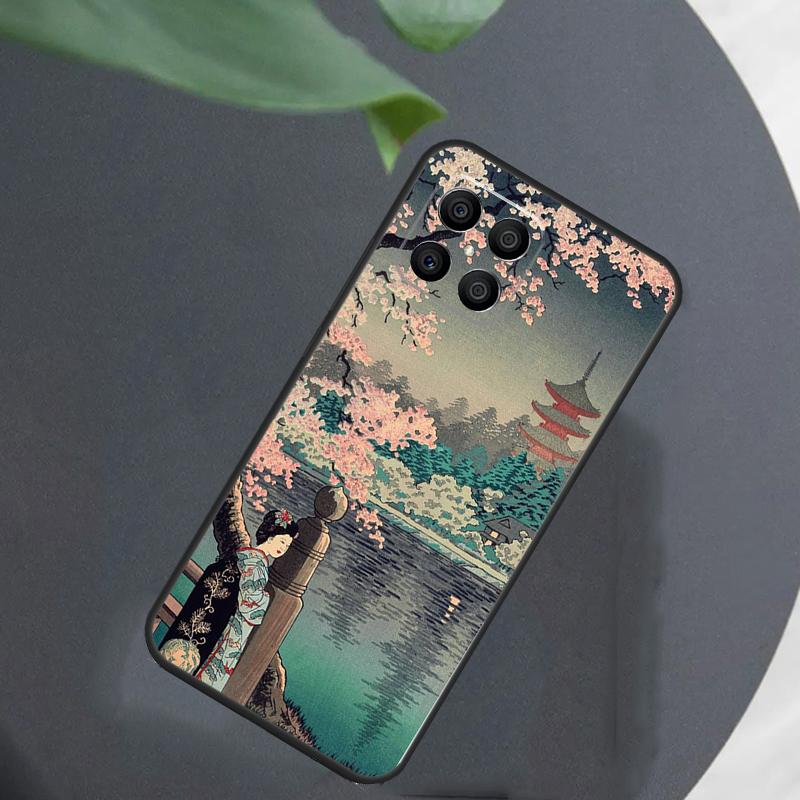 Ukiyo-e Japanese Art For Honor Magic 7 Lite 6 5 8 Pro Case For Honor 200 400 70 90 X8c X8b X9a X9b X9c X9d Win RT