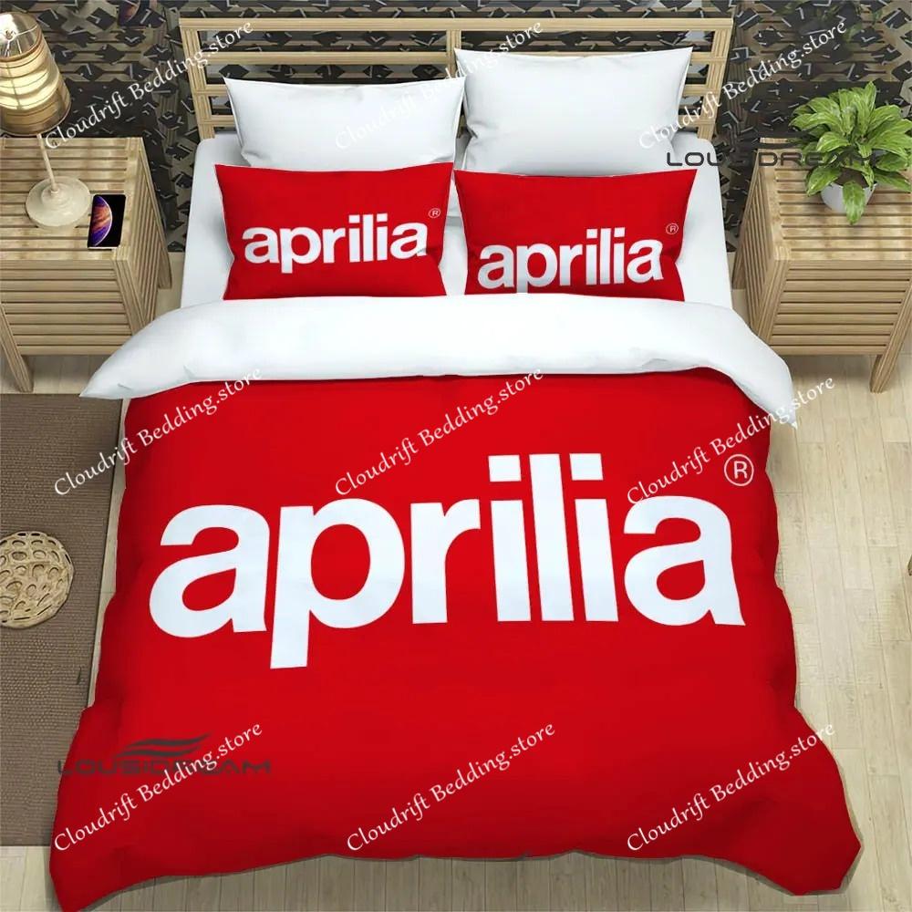 Aprilia Motorcycle Print Bedding Sets Exquisite Bed Supplies Set Duvet Cover Bed Comforter Set Bedding Set Luxury Birthday Gift