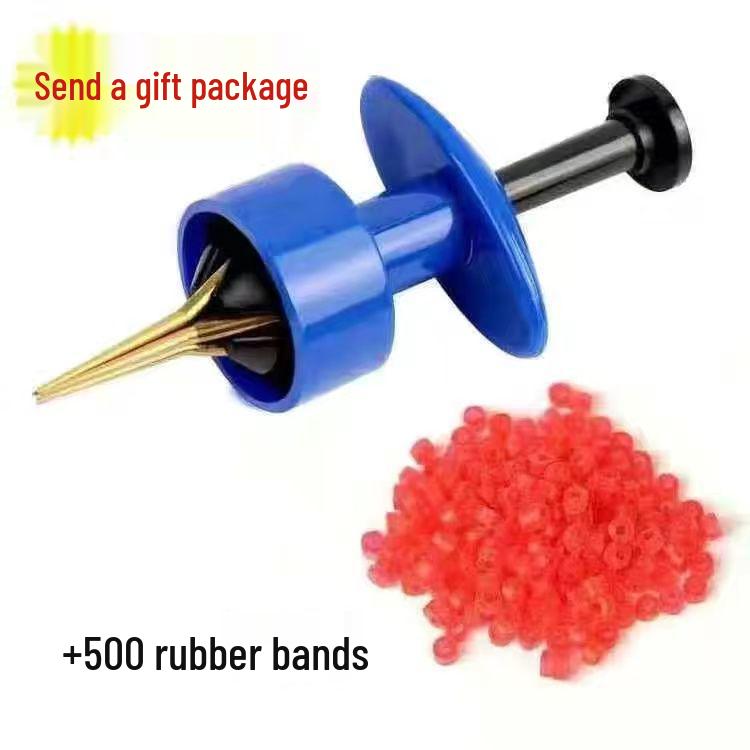 Red Worm Fishing Bait Bucket with Rubber Bands and Quick Clip Binder