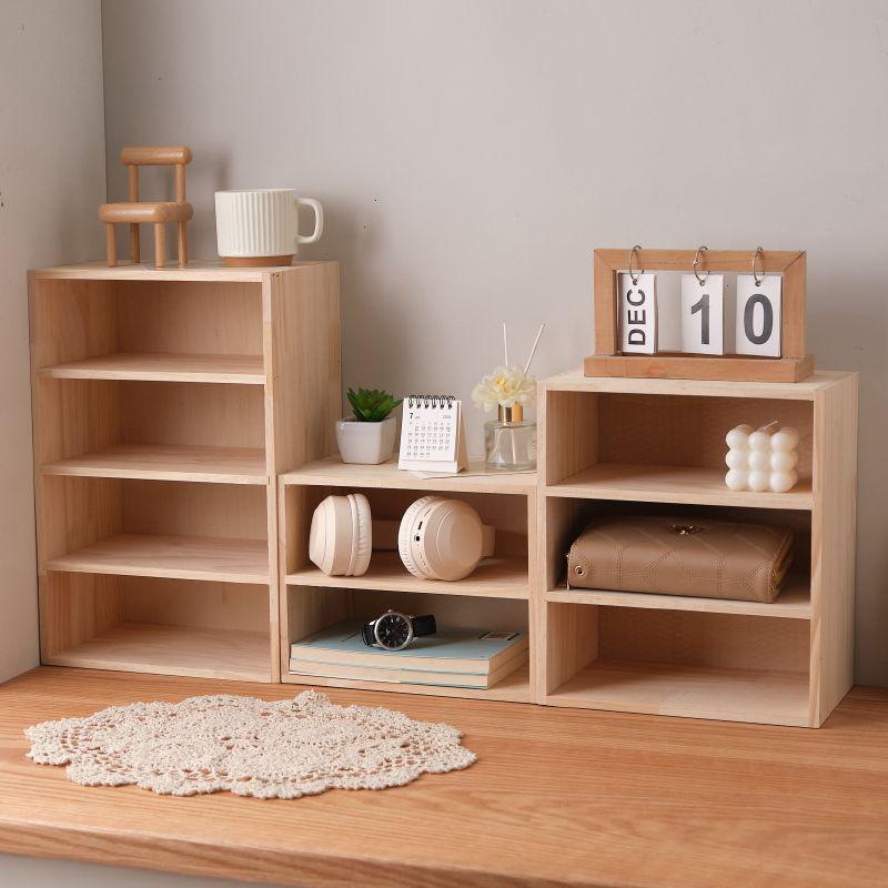 Mehrschichtiges Desktop-Bücherregal zur Aufbewahrung für Zuhause, Schlafzimmer oder Studenten