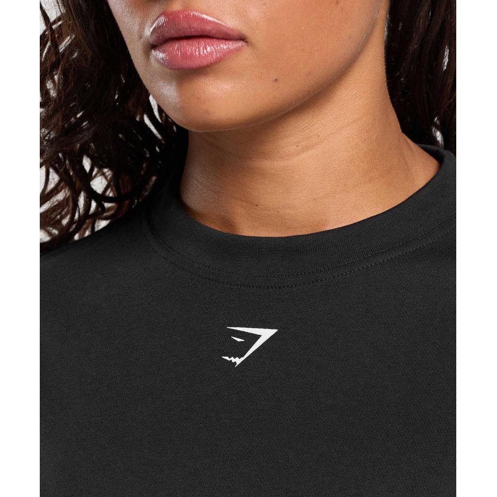 Gymshark STrengTh DeparTmenT Graphic T shirT Black B3c3s Bb2j