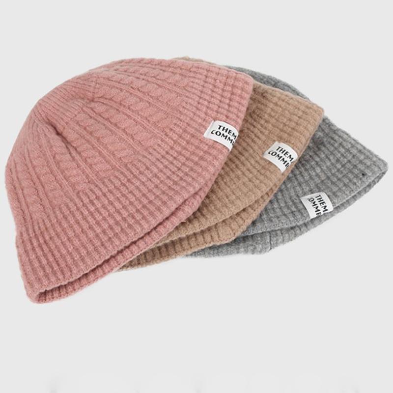 Hat Women'S Versatile Warm Ear Protection Big Head Knitted Hat Yarn Hat
