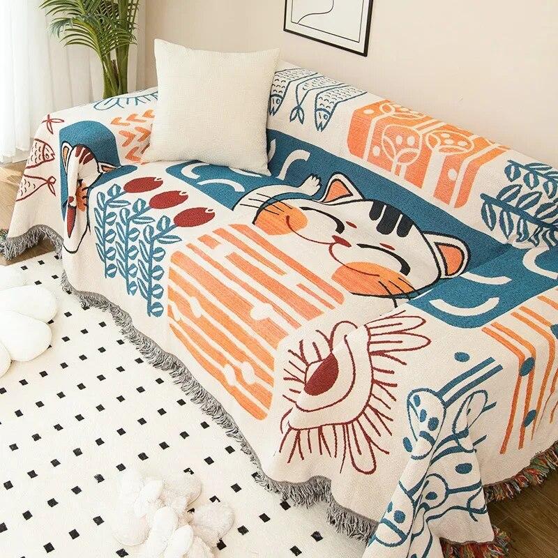 Modern Sofa Towel Cover Camping Blanket Picnic Mat Sofa Towel Four Seasons Universal All Inclusive Sofa Cover