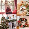 16pcs Gingerbread Man Ornaments for Christmas Tree Decorations with Gingerbreads House Ornament for Hanging Party Decor Xmas Tree Hanging Decor