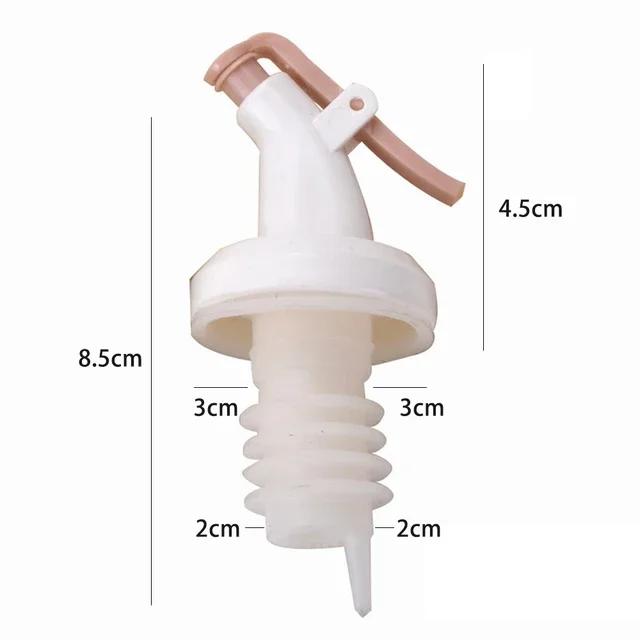 4pcs Set Olive Oil Sprayer Liquor Oil Dispenser ABS Lock Wine Pourer Flip Top Drink Wine Stopper Leak-proof Nozzle Kitchen Tools