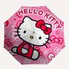 1pc Hello Kitty Pink Background Umbrella with Plastic Handle,Suitable for All Seasons Home Travel Outdoor UmbrellaSanlio314