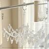 Wall-Mounted Clothes Drying Rack with Suction Cups for Socks and Underwear