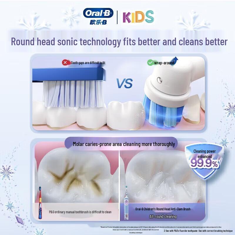 

Oral-B Kids Electric Toothbrush, Ages 3-7, Frozen Edition